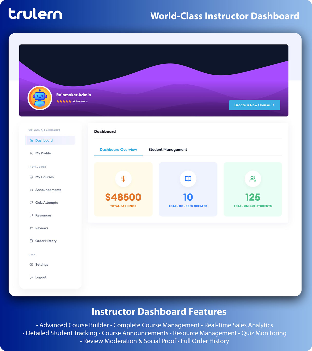 Instructor Dashboard Node.js LMS